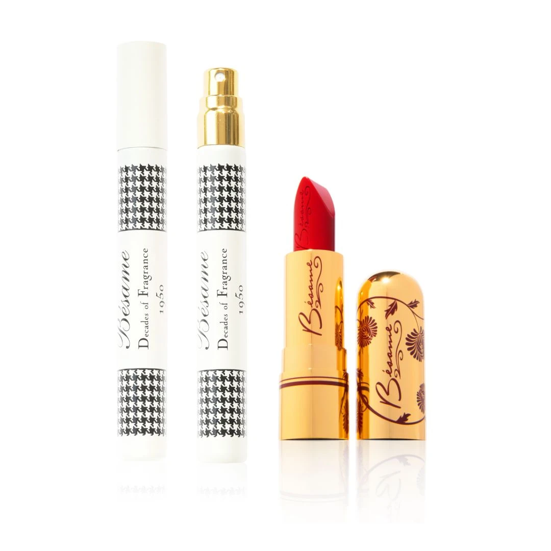 1950s Fragrance Mist & Red Hot Red Lipstick Duo 1 1950s Fragrance Mist & Red Hot Red Lipstick Duo