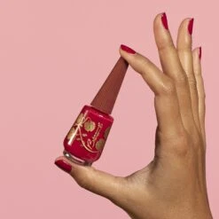 Red Velvet Nail Polish -Eterna Beauty Shop RedVelvetInHand1