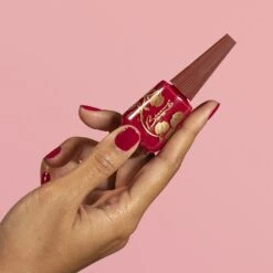 Red Velvet Nail Polish -Eterna Beauty Shop RedVelvetInHand3