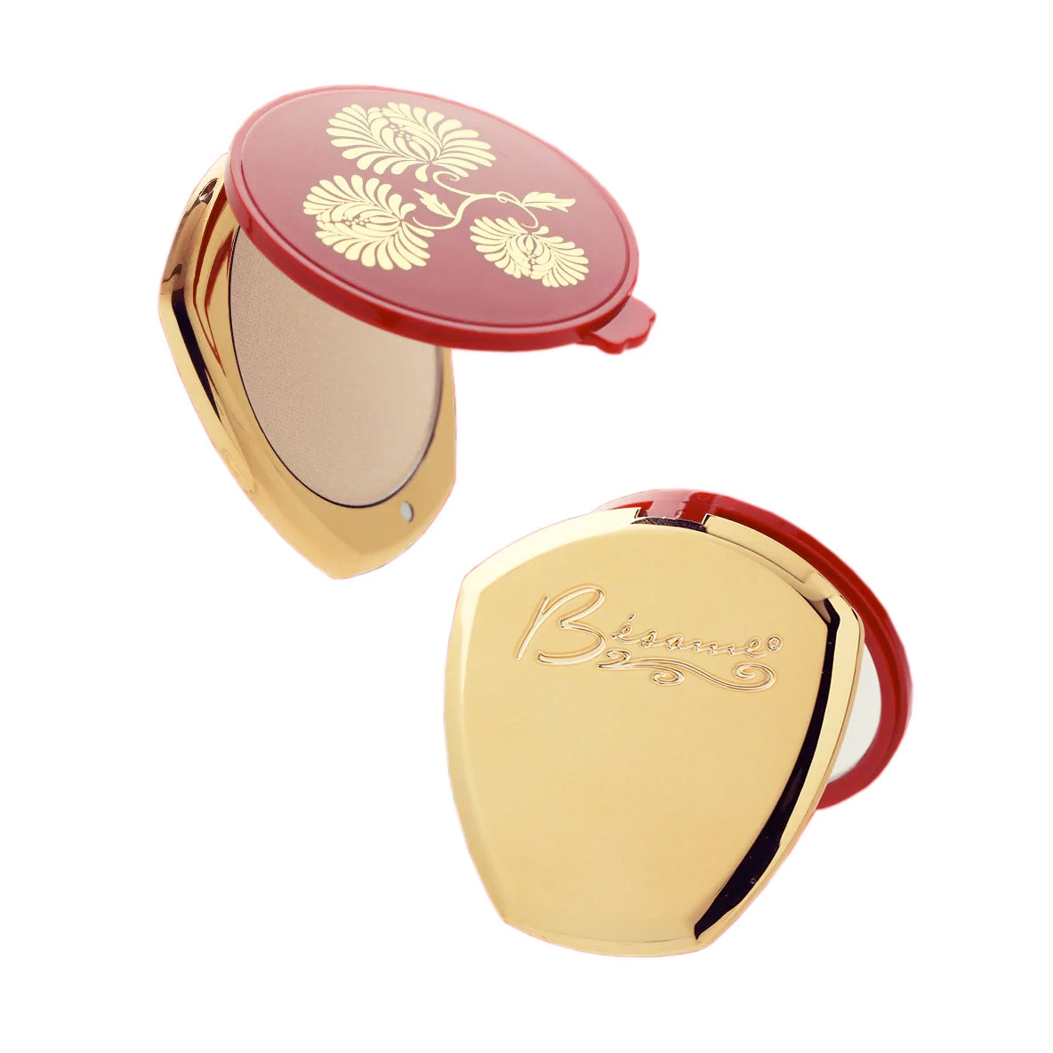 Starter Set - Refillable Powder Compact In Gold 1 Starter Set - Refillable Powder Compact In Gold